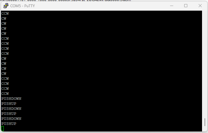 Receiving signals on the PC via PuTTY