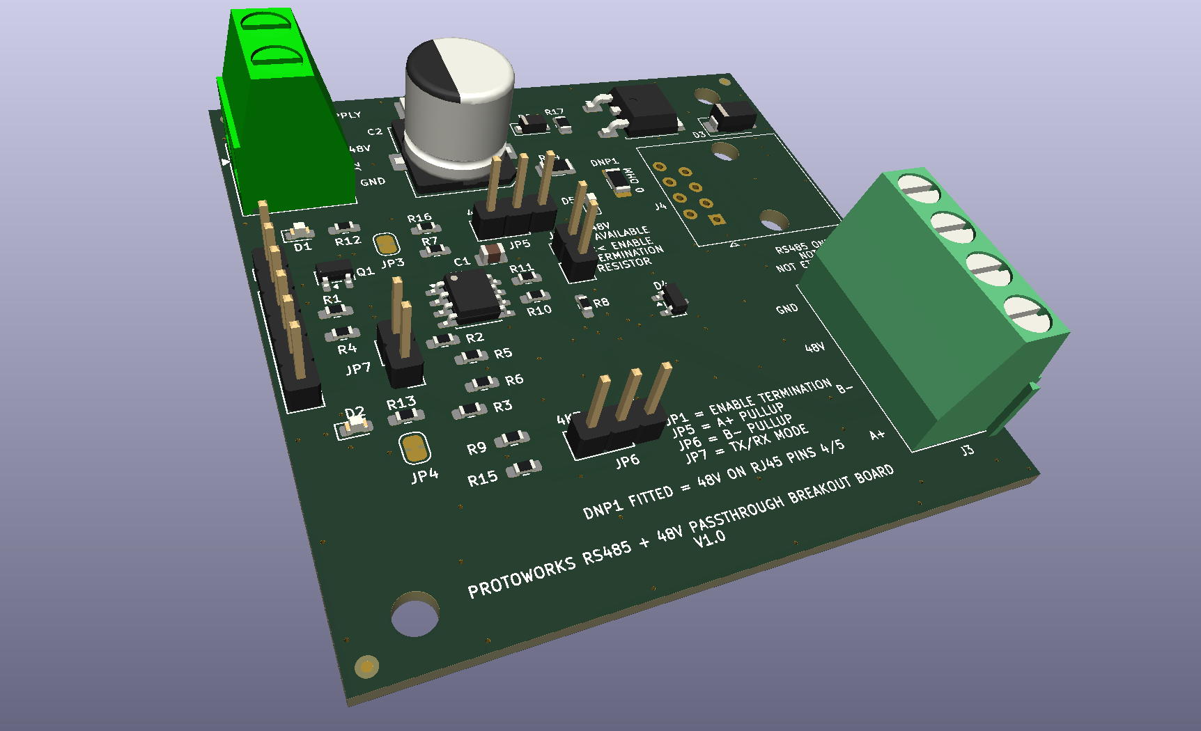 RS485 Building Block Board