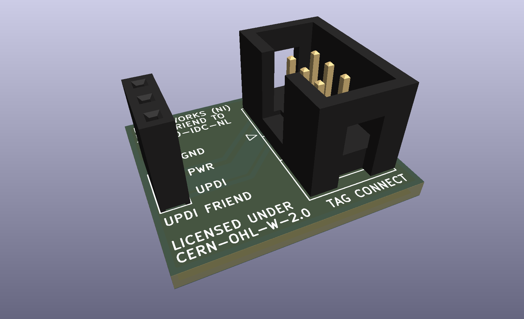 UPDI Friend to Tag-Connect Adapter Board